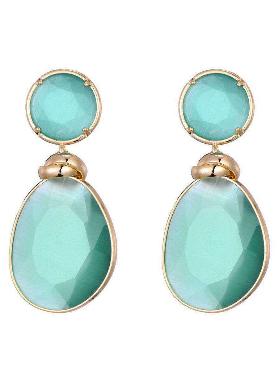 Oorbellen Cat Eye Mint | Fashionize