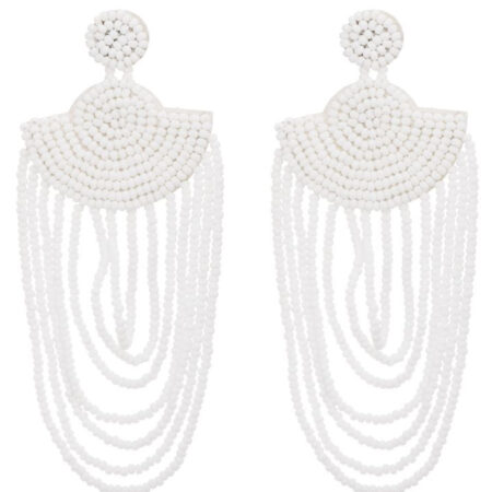 Oorbellen Chandelier Wit | Fashionize