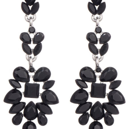 Oorbellen Chandelier Zwart | Fashionize