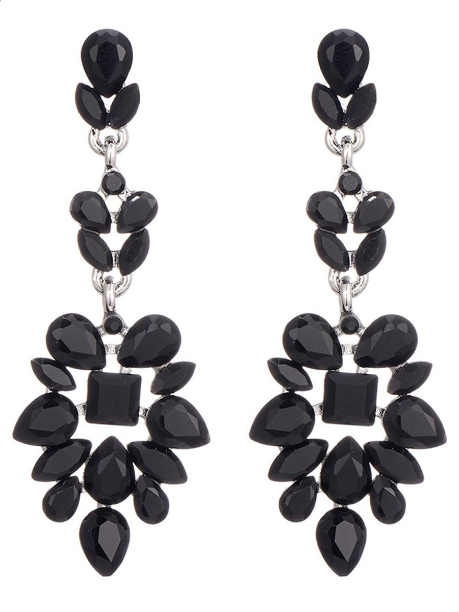 Oorbellen Chandelier Zwart | Fashionize