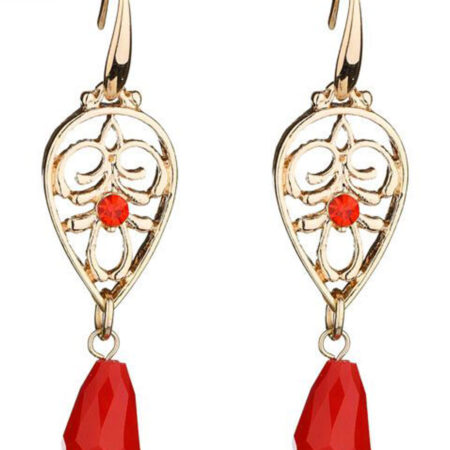 Oorbellen Filigrain Rood | Fashionize