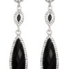 Oorbellen Glinster Zwart | Fashionize
