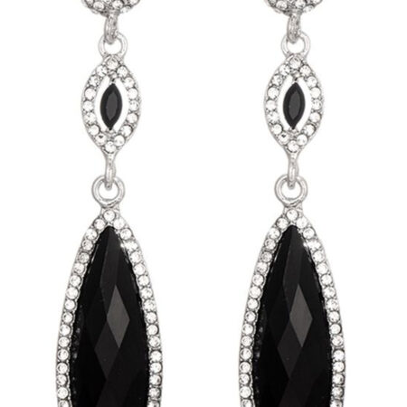 Oorbellen Glinster Zwart | Fashionize