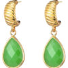 Oorbellen Hanger Groen | Fashionize