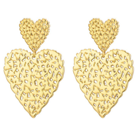 Oorbellen Hart Goud | Fashionize