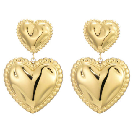 Oorbellen Hart of Gold | Fashionize