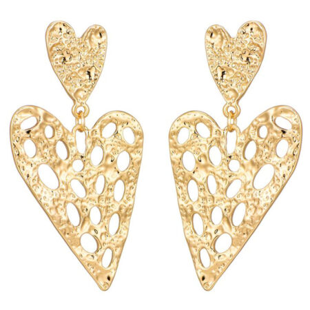 Oorbellen Harten Goud | Fashionize