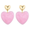 Oorbellen Harten Roze | Fashionize