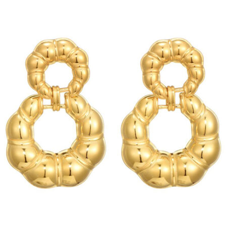 Oorbellen Knoop Goud | Fashionize