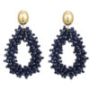 Oorbellen Kraaltjes Donkerblauw | Fashionize