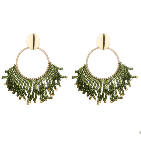 Oorbellen Miyuki Groen | Fashionize