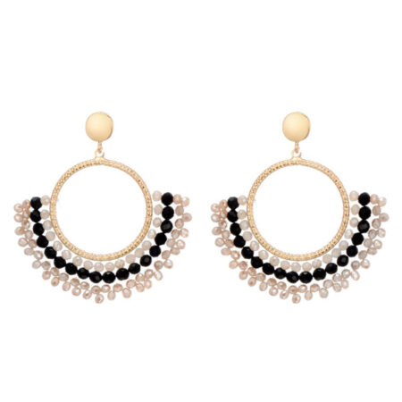 Oorbellen Trendy Zwart | Fashionize