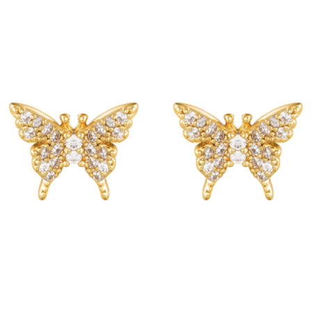 Oorbellen Vlinder Goud | Fashionize
