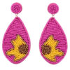 Oorbellen Zonnebloem Roze | Fashionize