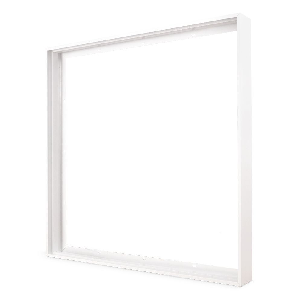 Opbouwframe voor LED Paneel - Geschikt voor 62x 62 cm LED Panelen - Plug & Play kliksysteem - 62mm - Wit | HOFTRONIC