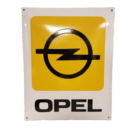Opel Logo Emaille Bord - 50 x 40cm | Opel