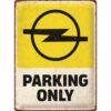 Opel Parking Only Metalen Bord - 30 x 40 cm | Opel