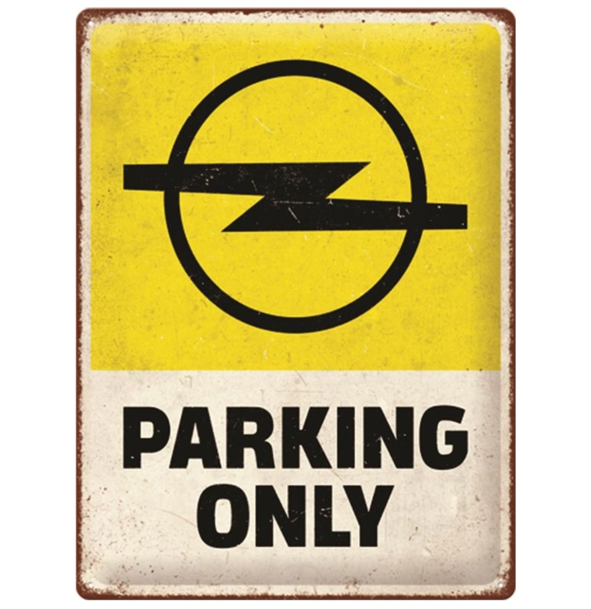 Opel Parking Only Metalen Bord - 30 x 40 cm | Opel