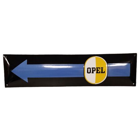 Opel Pijl Emaille Bord - 60 x 15cm | Opel