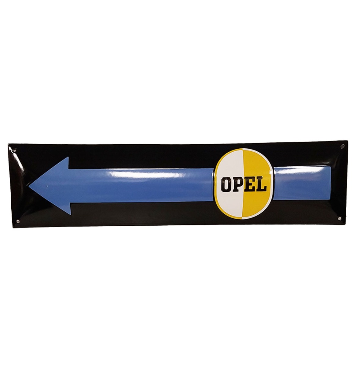 Opel Pijl Emaille Bord - 60 x 15cm | Opel