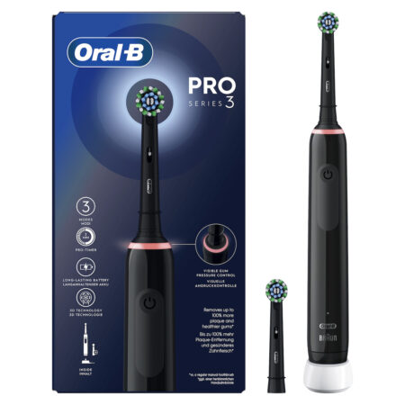 Oral B Pro 3 3000 Cross Action Tandenborstel Zwart | Oral B