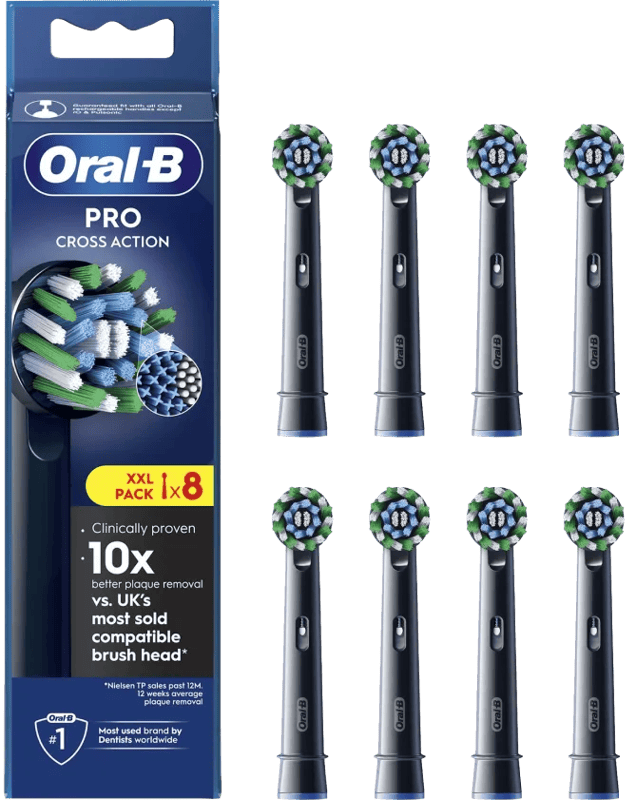 Oral-B Pro Cross Action Zwart (8 stuks)