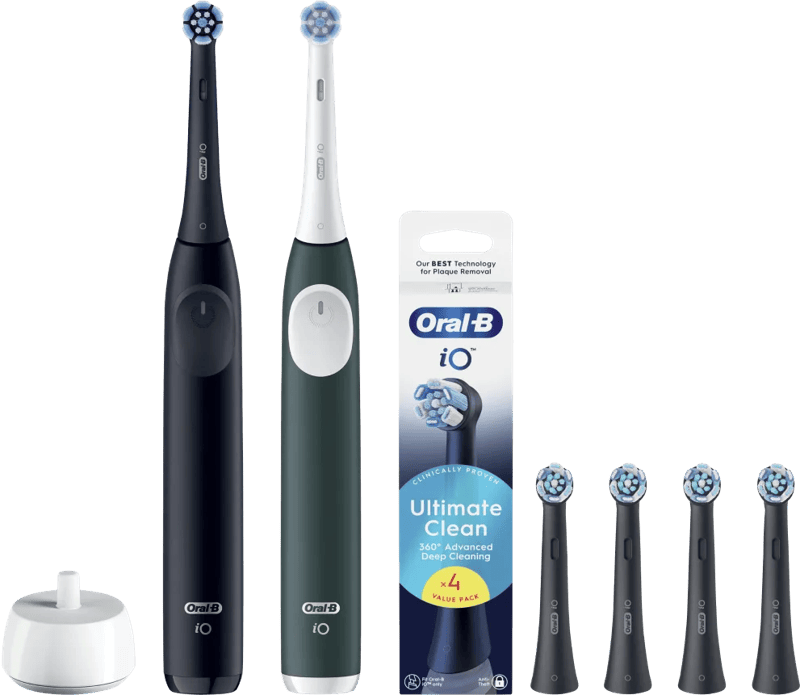 Oral-B iO 2 Duo Pack Zwart en Groen Value Pack