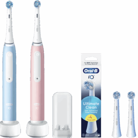 Oral-B iO 3 Duo Pack Blauw en Roze Value Pack