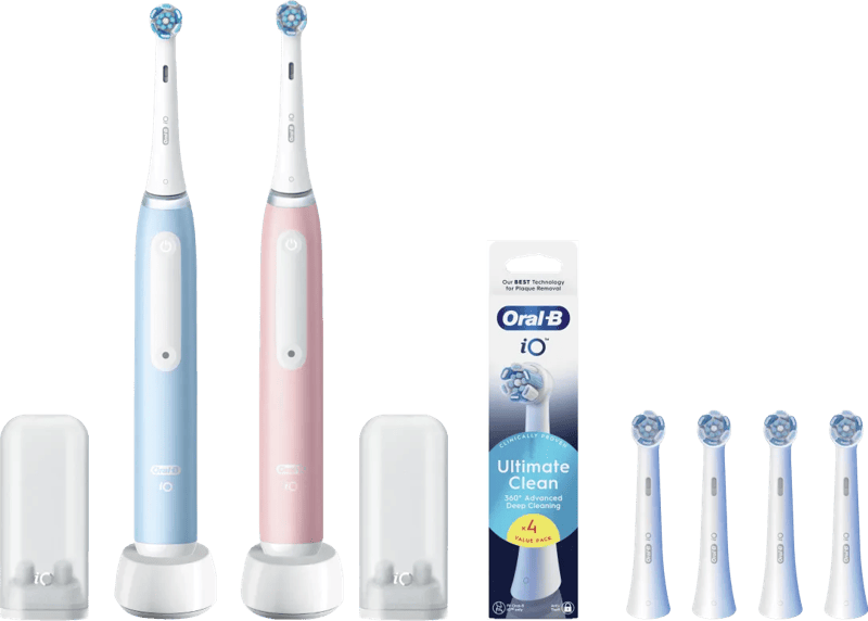 Oral-B iO 3 Duo Pack Blauw en Roze Value Pack