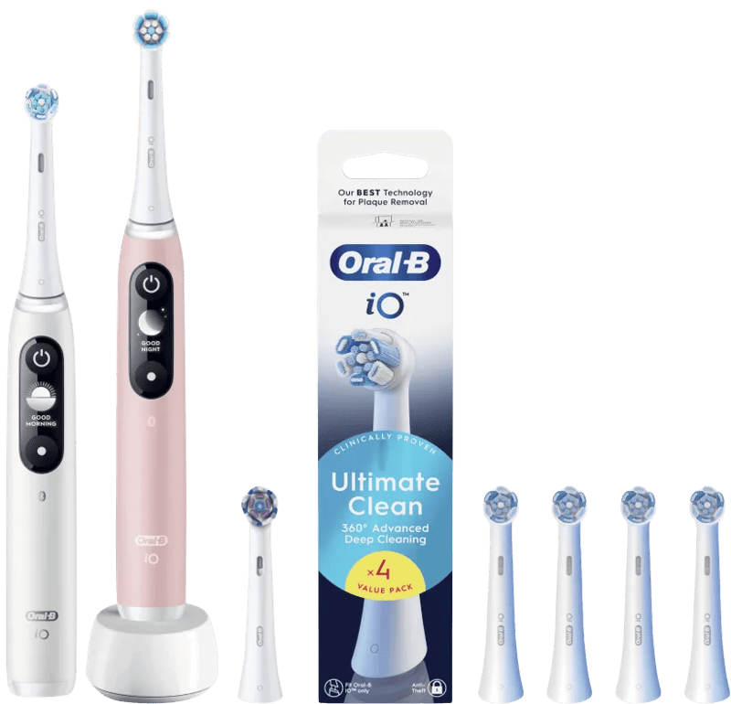 Oral-B iO Series 6N Duo Pack Wit + Roze Value Pack
