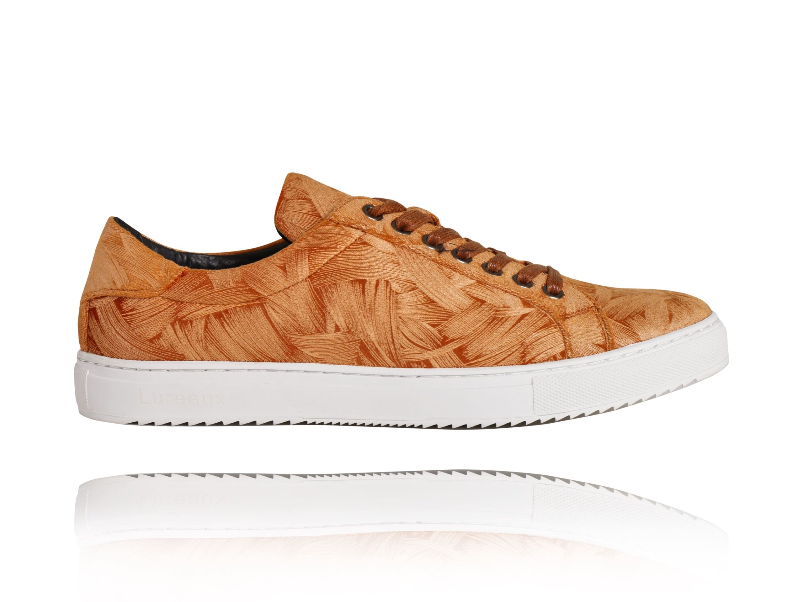 Orangy Sneakers Lureaux - Handgemaakte Nette Schoenen Voor Heren | Lureaux