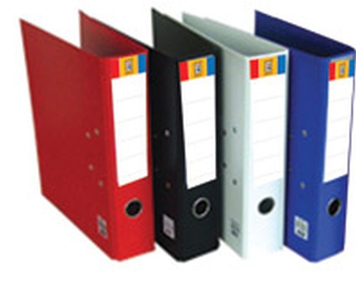 Ordner plastic rood 8cm |