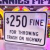 Origineel Amerikaans $250 Fine Highway Sign - 61 x 45 cm | The Dutch Pickers