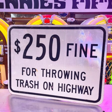 Origineel Amerikaans $250 Fine Highway Sign - 61 x 45 cm | The Dutch Pickers