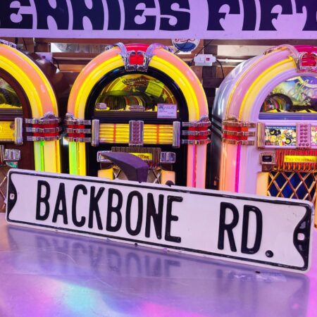 Origineel Amerikaans Backbone Rd Straatbord - Vintage USA | The Dutch Pickers
