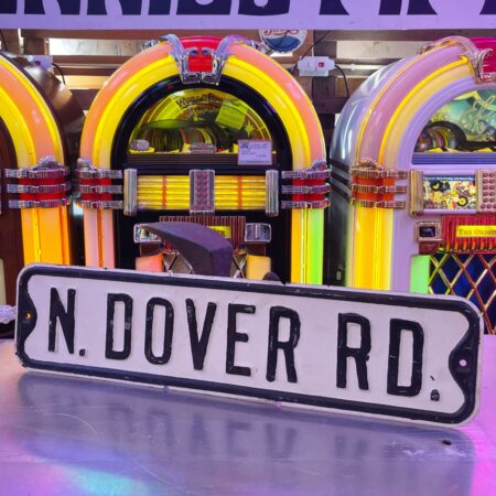Origineel Amerikaans N. Dover Rd Straatbord - Vintage USA Road Sign | The Dutch Pickers