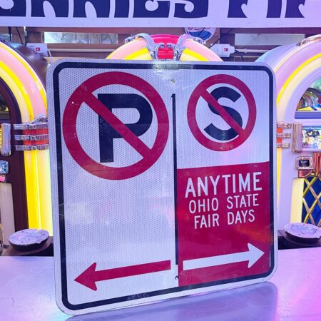 Origineel Amerikaans No Parking Straatbord Ohio State Fair Days - Reflecterend - 46 x 46 cm | The Dutch Pickers