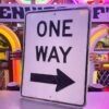 Origineel Amerikaans “ONE WAY” Verkeersbord Staal met Reliëf - 61 × 45 cm | The Dutch Pickers
