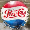 Origineel Pepsi-Cola Emaille Bord 47cm - Zeldzaam Jaren '50 Button Sign | Pepsi