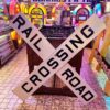 Origineel Railroad Crossing Kruisbord - USA Spoorwegovergang Bord (123 x 123 cm) | The Dutch Pickers