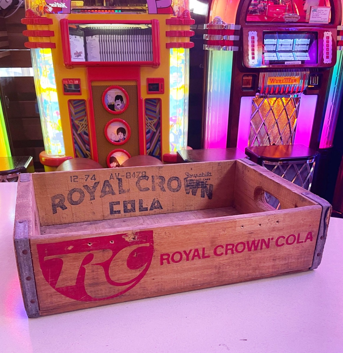 Origineel Royal Crown Cola Houten Krat USA - Vintage RC Cola | The Dutch Pickers