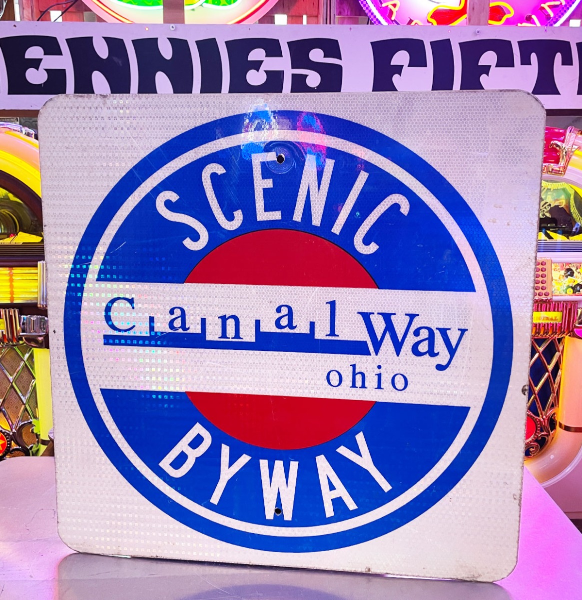 Origineel Scenic Canal Byway Ohio Verkeersbord - USA - 61 x 61 cm | The Dutch Pickers