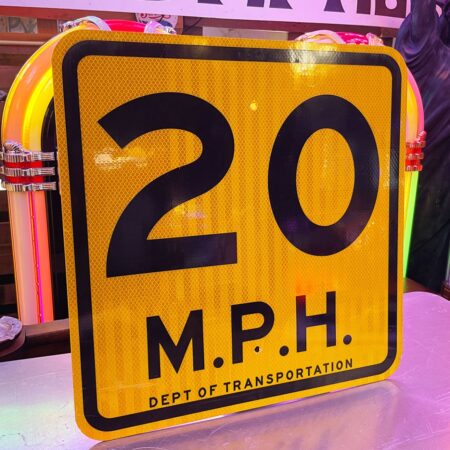 Origineel USA 20 MPH Snelheidsbord - 46 x 46 cm | The Dutch Pickers