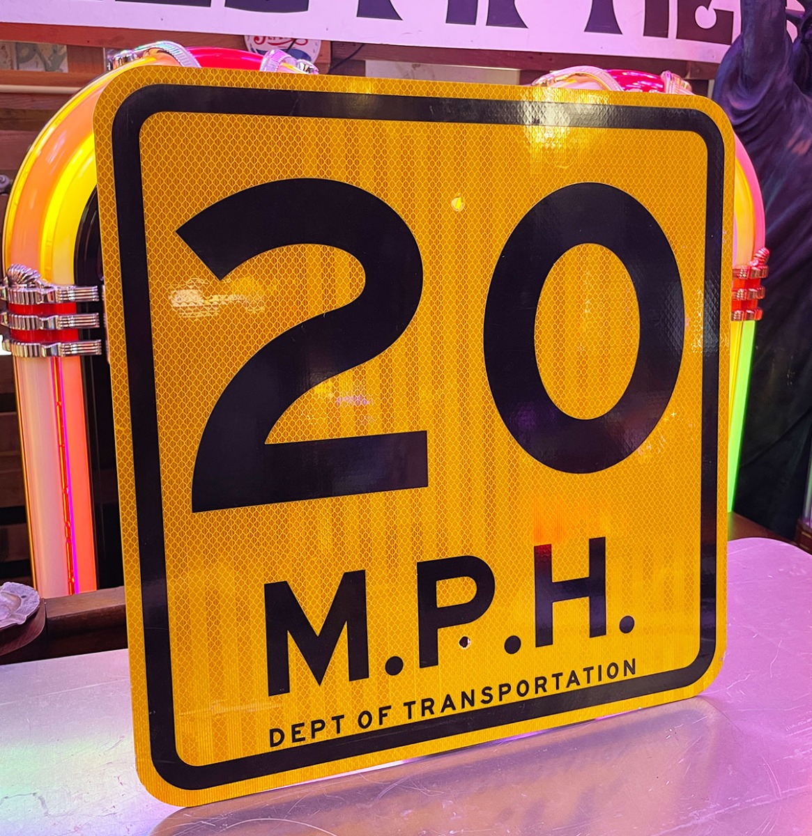 Origineel USA 20 MPH Snelheidsbord - 46 x 46 cm | The Dutch Pickers