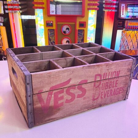 Origineel Vess 'Billion Bubble Beverages' Houten Krat - USA Vintage | The Dutch Pickers