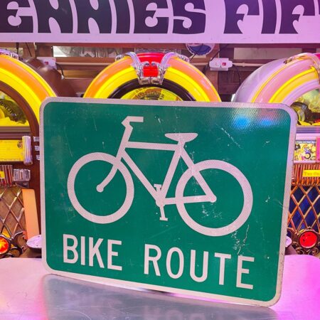 Origineel Vintage USA Bike Route Verkeersbord - 61 x 45 cm | The Dutch Pickers