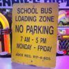 Origineel Vintage USA School Bus Loading Zone Bord - 61 x 45 cm | The Dutch Pickers