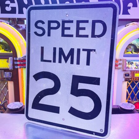 Origineel Vintage USA Speed Limit 25 Verkeersbord - 61 x 45 cm | The Dutch Pickers