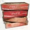 Originele Vintage Houten Coca-Cola Flessenkrat 24 Vakken - Rood | Coca-Cola