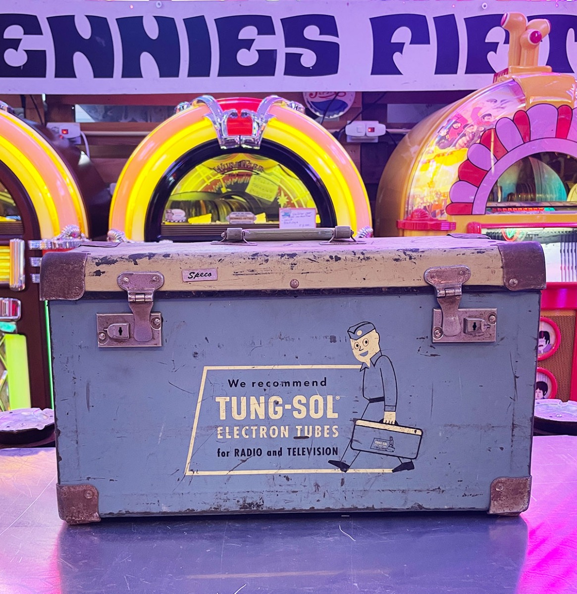 Originele Vintage Tung-Sol Electron Tubes Service Koffer - Radio & TV Repair Case | The Dutch Pickers